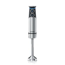 Arendo Stabmixer Edelstahl, elektrischer Pürierstab 1500 Watt, stufenlose Geschwindigkeit, Turbotaste, Rührstab für Babynahrung, Suppe, Smoothie