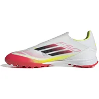 Adidas F50 League Laceless TF Fußballschuh WEISS|SCHWARZ|GELB 38