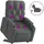vidaXL Massagesessel Elektrisch 86,5 x 93,5 x 0 cm Dunkelgrau mit Aufstehhilfe