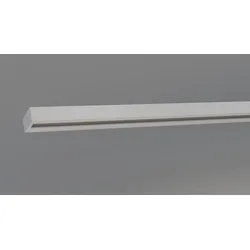 Schienensystem INDEKO "Objektschiene", weiß, L:180cm, Aluminium, Kunststoff, Gardinenstangen, Innenlauf Gardinenschiene, Komplett-Set inkl. Gleitern&Montagematerial