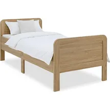 Homestyle4u Komfortbett 90x200 Bett Senioren Seniorenbett Komforthöhe Natur Holz Kiefer, cm, Schlafzimmer, Betten