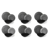 Excelsa 64787 Monochrome Gold Tellerservice, 18-teilig, Porzellan und Steingut, Schwarz