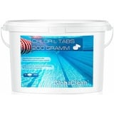 GlobaClean 3 kg Chlor L Tabletten 200g - langsamlösliche Chlortabletten für Pool