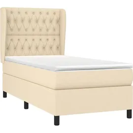 vidaXL Boxspringbett 90 x 200 cm Creme