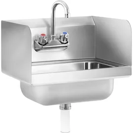 Royal Catering Edelstahl Waschbecken - inkl. Armatur