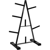 MOVIT Hantelscheiben Hantelscheibenständer Hantelbaum, 7 Stangen, (Ständer), Scheibenaufnahme: 30mm Farbwahl: bis 250 kg belastbar schwarz