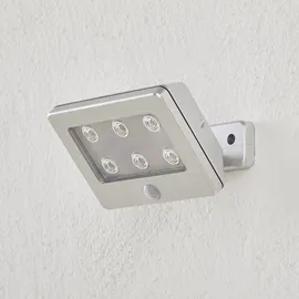 Briloner Außenwandleuchte Kunststoff 6 Spots inkl. Batterie titanfarben