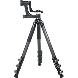 Sirui SP324+BH-10 Carbon Dreinbeinstativ mit Klappverschlüssen mit Gimbal-Kopf schwarz