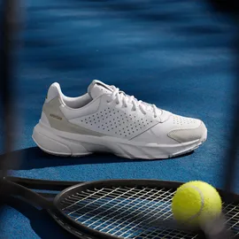 adidas Courtjam Control 3 Premium Tennisschuh - Cloud White / Cloud White / Cloud White - 43 1/3