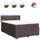 vidaXL Boxspringbett 140 x 200 cm Dunkelbraun