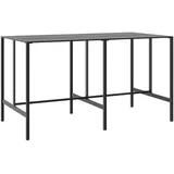 vidaXL Bartisch 200 x 100 x 110 cm Schwarz