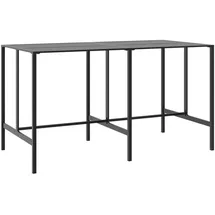 vidaXL Bartisch 200 x 100 x 110 cm Schwarz