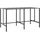 vidaXL Bartisch 200 x 100 x 110 cm Schwarz