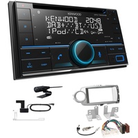Kenwood DPX-7300DAB Autoradio Bluetooth DAB+ für Toyota Yaris ab 2011 silber