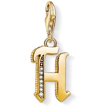 Thomas Sabo Damen-Charm-Anhänger H Buchstabe Gold Charm Club 925 Sterling Silber 1614-414-39