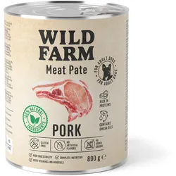 WILD FARM Pastete Schweinefleisch 800g glutenfreies Hundefutter