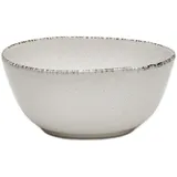 VAN WELL | URBAN Schale 15 cm creme 4er Set - Steinzeug Bowl, für Nudeln, Suppe,Salat Poke oder Müsli
