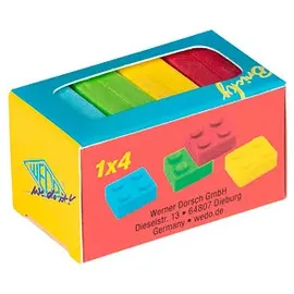 Wedo Radiergummis Bricky farbsortiert, 4 St.