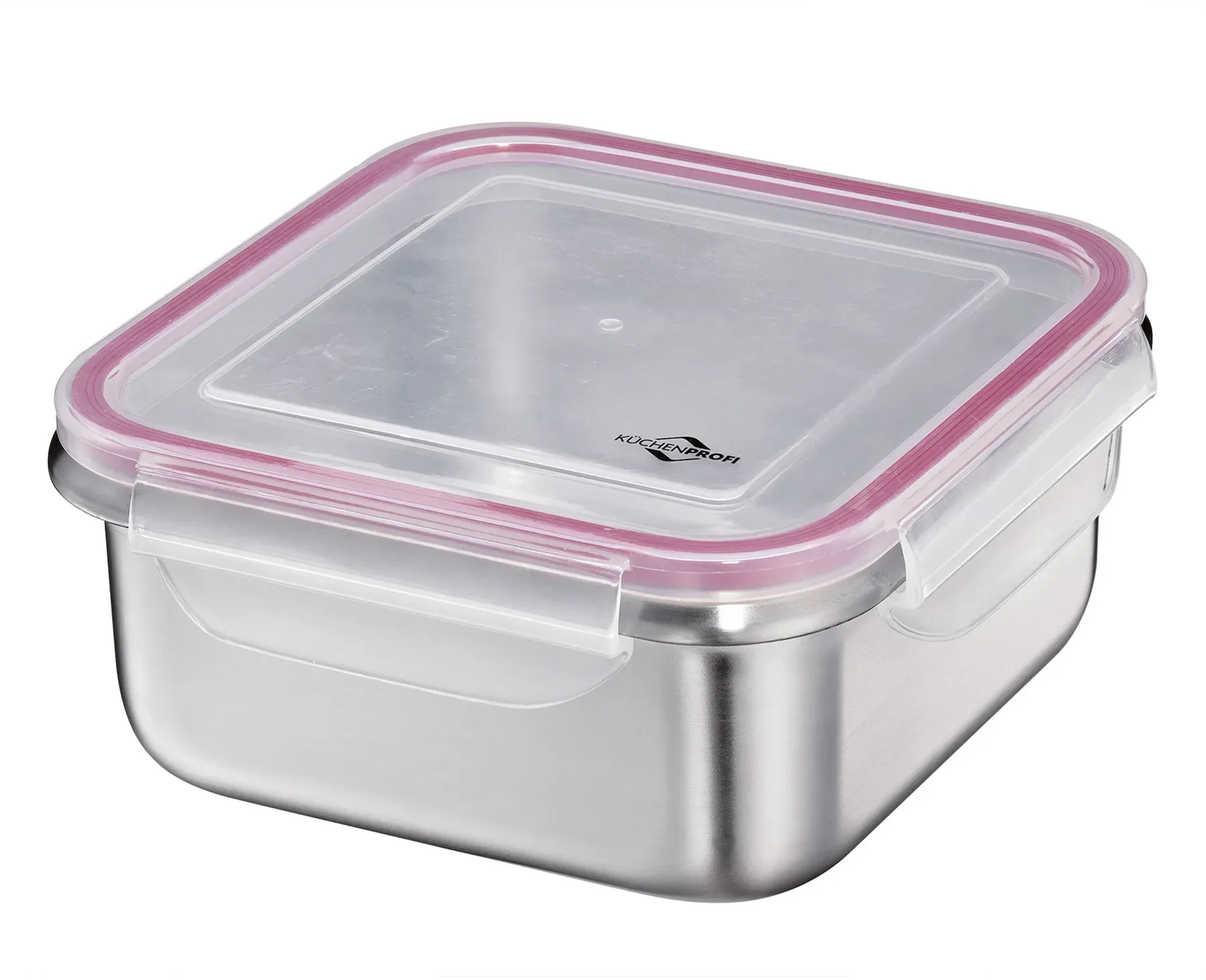 KÜCHENPROFI Lunchbox Brotdose aus Edelstahl 19 x 19 cm 1,7 Liter