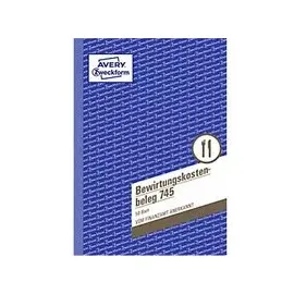 Avery Zweckform Formularbuch Bewirtungskostenbeleg A5 Weiß