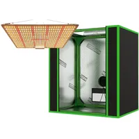 Weedness Mini Grow-Box-Set mit LED-Pflanzenlampe 45 Watt, 50x35x50 cm Growzelt, Growschrank, Zuchtzelt