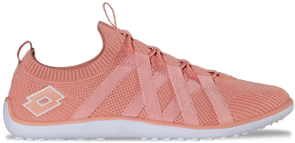 Barfußschuh LOTTO, Damen, Gr. 39, rosa (dunkelrose, weiß), Kunstfaser, unifarben, Schuhe Barfußschuh, - mit extra dünner Sohle - wie barfuß