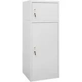 Buzaza Sattelschrank Hellgrau Stahlschrank 53x53x140 cm Stahl Sattel Pferd