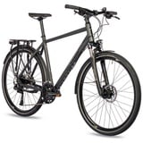 Airtracks Herren Trekking Fahrrad 28 Zoll Trekkingrad TR.2855-C 2x10 Gang New Shimano CUES RD-U6020-10 Shadow Black Schwarz - Rahmenhöhe 56cm - (56cm (Körpergröße 175-185cm))