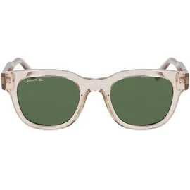 Lacoste L6023S Unisex-Sonnenbrille Vollrand Oval Acetat Spritzguss-Gestell, gelb