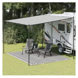 vidaXL Zeltteppich 300x400 cm Anthrazit und Weiß