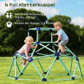 aiyaplay Klettergerüst Kletterkuppel Ø182,5 cm Blau
