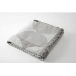 Loop weiche Decke - grafisches Muster cool grey