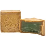 Carenesse Rasier-Seife Aleppo 85% Olivenöl & 15% Lorbeeröl, Rasierseife für Nassrasur, Shaving Soap 200g