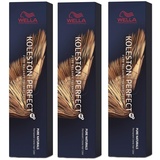 3er Wella Koleston Perfect ME+ 7/0 Mittelblond Natur 60 ml