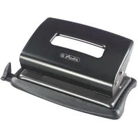 Herlitz Locher mit Anschlag, 1 Stück in Klarsichtfaltschatel, 1.2 mm, schwarz