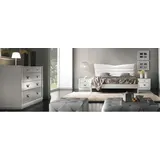 JVmoebel Schlafzimmer-Set Elegantes Schlafzimmermöbel-Set in zeitlosem Weiß, Made in Europa weiß