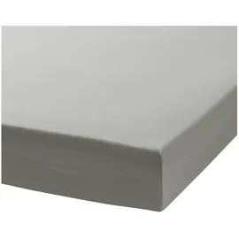 Traumschlaf Spannbettlaken Baumwolle-Jersey 140 x 200 - 160 x 200 cm grau