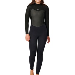 RIP CURL WOMENS OMEGA 5/3 BACK ZIP Full Suit 2025 black - 12