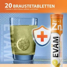 eväm Zink plus Vitamin C Brausetabletten 100 Stück