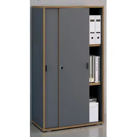 VCM Salia Aktenschrank 60 x 37 x 110 cm schwarz