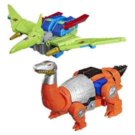 Hasbro Transformers Age of the Primes Leader Class Actionfiguren 2er-Pack G2 Dinobot Swoop & G2 Dinobot Sludge 19 cm