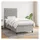 vidaXL Boxspringbett 100 x 200 cm Hellgrau