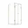 Buylando Emma Komplettdusche 75 x 195 cm rechts 75 x 90 cm Weiß transparent/matt