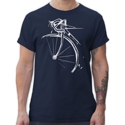 Shirtracer T-Shirt Fahrrad Rennrad Fahrrad Bekleidung Radsport blau XL