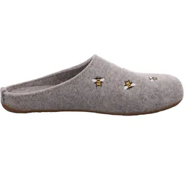 HAFLINGER Everest Api Filzpantofffeln mit Applikation Steingraumeliert (84), Gr. 41