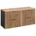 Lomadox Waschbeckenunterschrank 120,6 x 59,2 x 46,5 cm Anthrazit/Braun