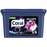 Coral Allin1 Waschmittel Caps Black Velvet Colorwaschmittel für dunkle Wäsche mit langanhaltendem Duft 4 x 16 WL (=64 Caps), 1356g