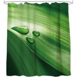 Sanilo Duschvorhang Green Leaf 180 x 200 cm grün