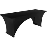 TexDeko TexDeko® Stretch Biertischhussen für Bierzeltgarnitur 220 x 70cm Festzeltgarnitur | verstärkte Beintaschen bügelfrei waschbar