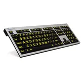LogicKeyboard LKB-LPRNTYB-AJPU USB Franzˆsisch Schwarz Silber